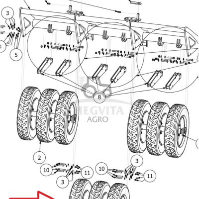 Ratas Salvis transportinis 210/95/R20 RT855