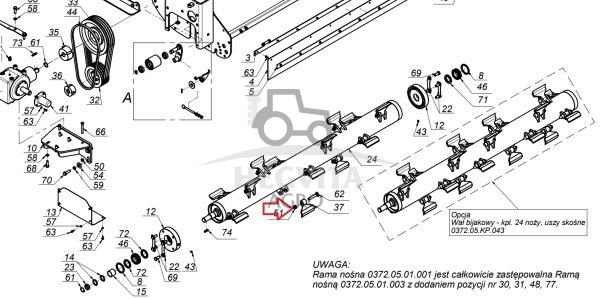 Veržlė M16 MZNS-016-005