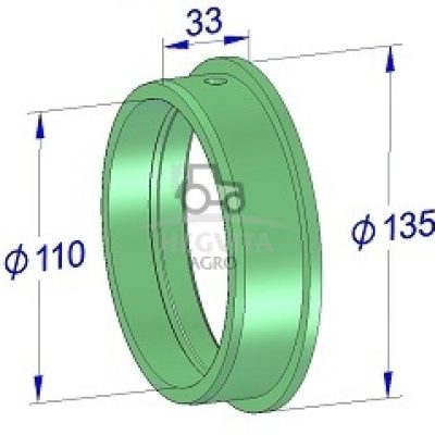 Įvorė tarp reduktoriaus ir rėmo fi.135,  C225.02.22.00