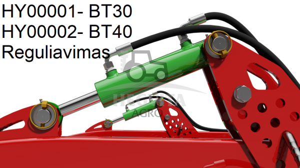 Hidraulinio gylio reguliavimas BT30