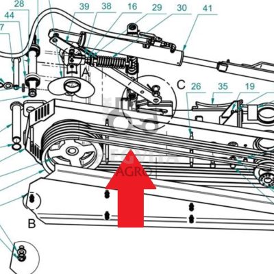 Diržas skremulio Talex HB-1400