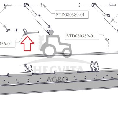 Cilindro kaištis viršutinis TFK, TMC001356-01dangčio atidarymui