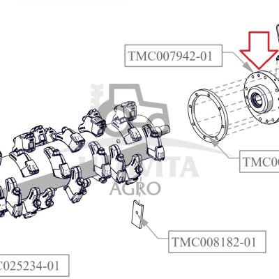 Rotoriaus guolio korpusas TFK225, TMC007942-01