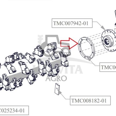 Rotoriaus guolio korpuso žiedas TFK225, TMC007946-01