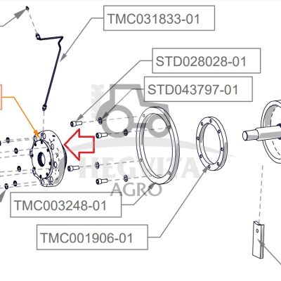 Rotoriaus guoliu korpusas TFX, TMC012417-01