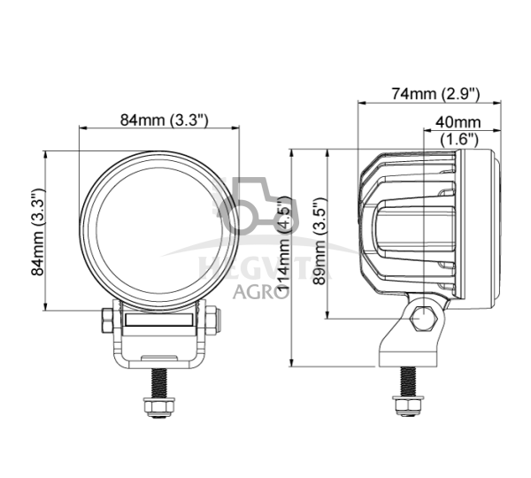 LED žibintas Canis PRO 330 - Image 2