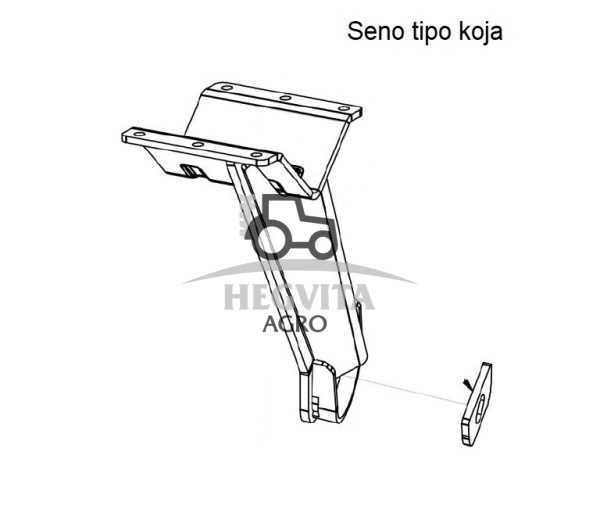 Stebulė diskui 620 mm, fi 35 mm (seno tipo koja) - Image 3