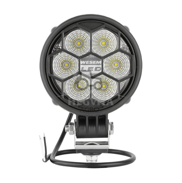LED darbinis žibintas apvalus su stiklo apsauga - Image 2