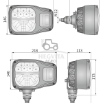 LED pagrindinis žibintas su posūkiu, dešinė pusė - Image 3