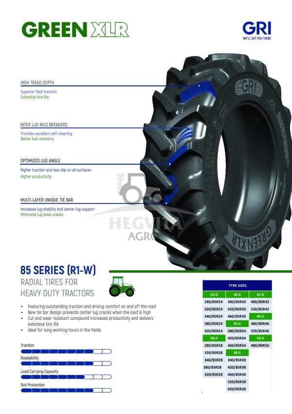 480/70R28 GRI GREEN XLR 70 140A8/B TL-R1W - Image 2