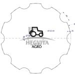 Diskas OFAS 560x4 mm "C", 6 skyliu - Image 2