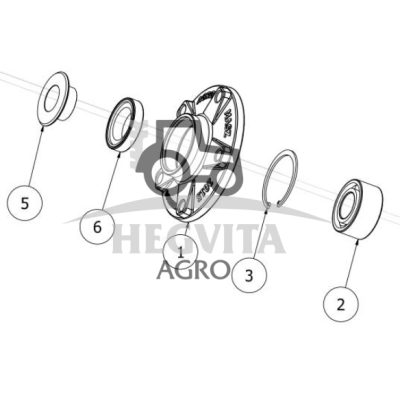 Aklė stebulės 620 mm diskui
