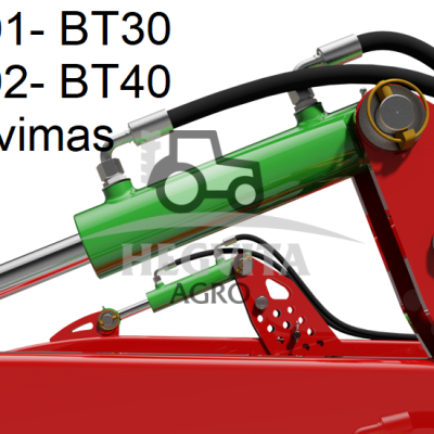 Hidraulinio gylio reguliavimas BT30