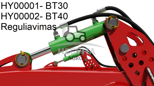 Hidraulinio gylio reguliavimas BT30
