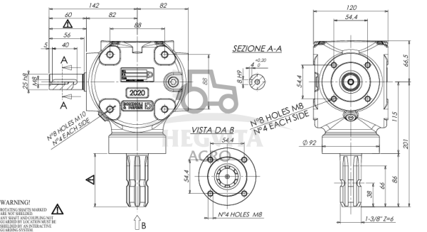 Reduktorius Bandioli&Pavesi S2020135R120 - Image 2