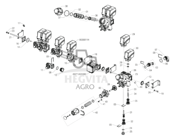 Solenoidinis vožtuvų blokas,ARAG 881B14254C - Image 2