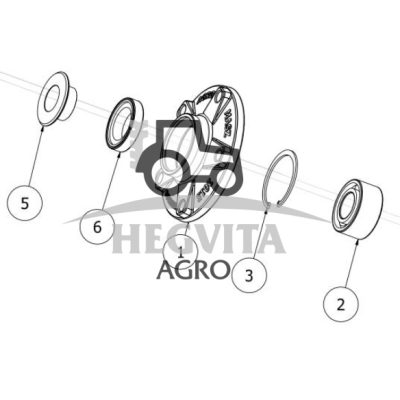 Aklė stebulės 620 mm diskui