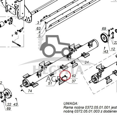 Varžtas plaktuko M16x95, 10.9