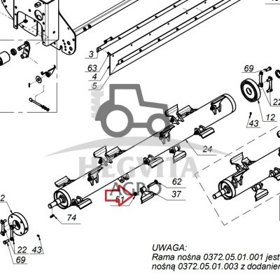 Veržlė M16 MZNS-016-005