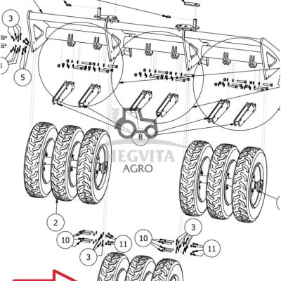 Ratas Salvis transportinis 210/95/R20 RT855
