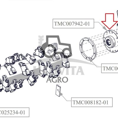 Rotoriaus guolio korpusas TFK225, TMC007942-01