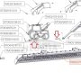 Cilindro kaištis apatinis TFX,  TMC010855-01 dangčio atidarymui
