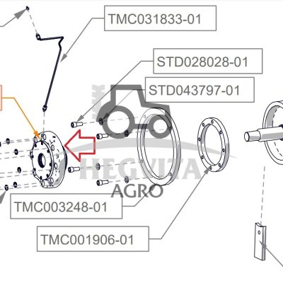 Rotoriaus guoliu korpusas TFX, TMC012417-01